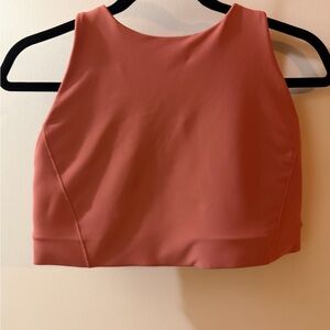 Women's High Neck Flex Space Sports Bra  in Dusty Rose